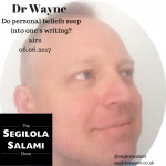 Do personal beliefs seep into one’s writing?