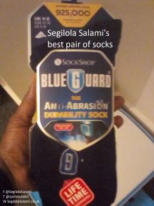 I can't believe I'm about to review the best pair of socks, blue guard socks