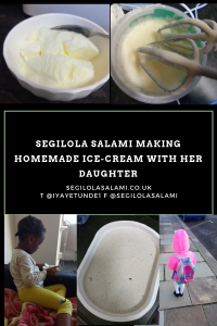 I made no-cook ice-cream without an ice-cream maker with my daughter