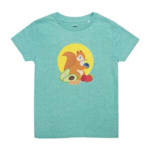 Snappy Squirrel Light Green Shirt